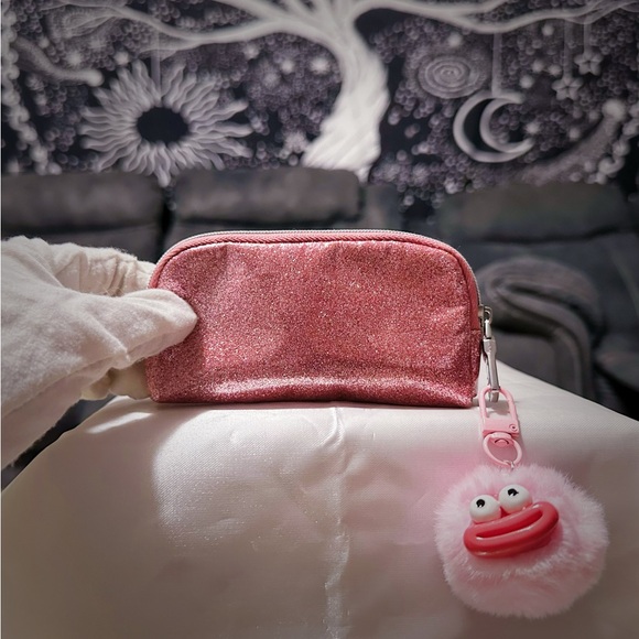 Coach Glittery Pink Coin Pouch make up pouch - Picture 15 of 15